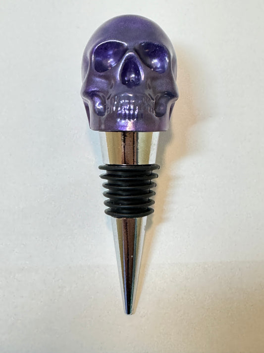 Handmade Resin skull bottle stopper
